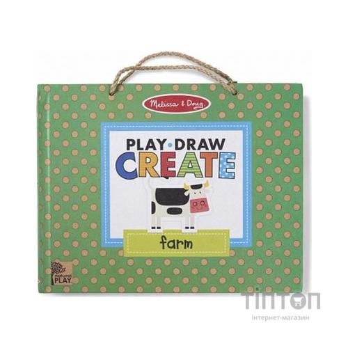 Розвиваюча іграшка Melissa&Doug Магнітний набір-планшет Ферма (MD31325)