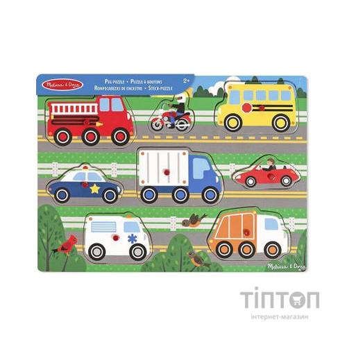 Розвиваюча іграшка Melissa&Doug Пазл Вгадай машинку (MD19051)