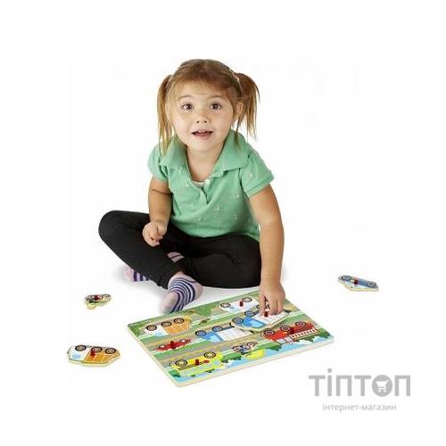 Розвиваюча іграшка Melissa&Doug Пазл Вгадай машинку (MD19051)