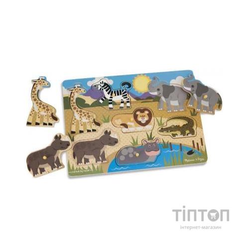 Розвиваюча іграшка Melissa&Doug рамка-вкладиш Сафарі (MD19054)