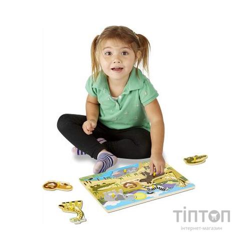 Розвиваюча іграшка Melissa&Doug рамка-вкладиш Сафарі (MD19054)