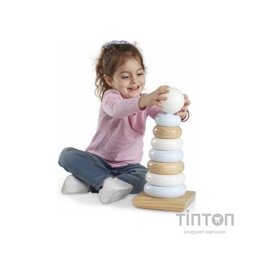 Розвиваюча іграшка Melissa&Doug Величезна натуральна дерев'яна пірамідка (MD30540)