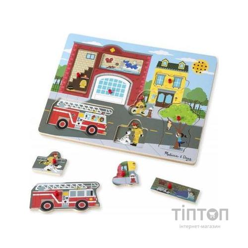 Розвиваюча іграшка Melissa&Doug Звуковий пазл Пожарна частина (MD10736)