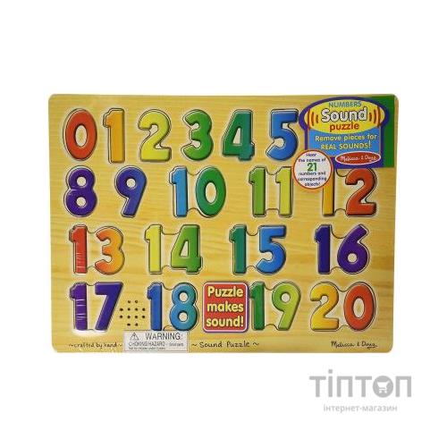 Розвиваюча іграшка Melissa&Doug Звуковий пазл Цифри (MD339)