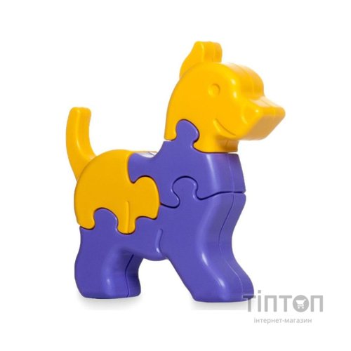 Розвиваюча іграшка Tigres 3D пазли Тваринки - 1 шт, 8 елементів, жовтий (39356)