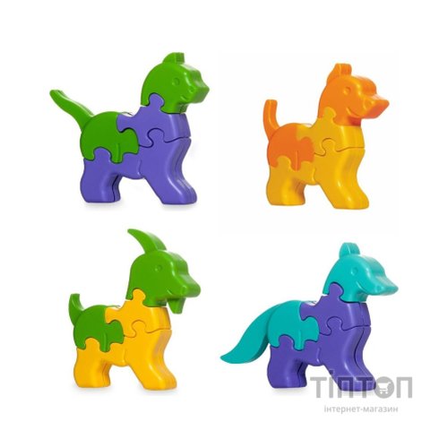 Розвиваюча іграшка Tigres 3D пазли Тваринки - 4 шт, 32 елемента (39355)