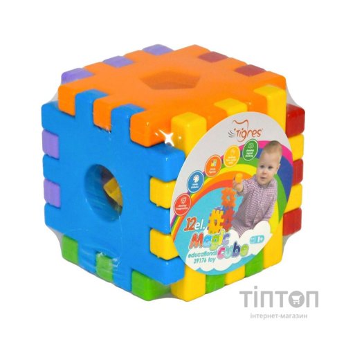 Розвиваюча іграшка Tigres Чарівний куб 12 елементів (39176)