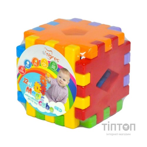 Розвиваюча іграшка Tigres Чарівний куб 12 елементів (39176)