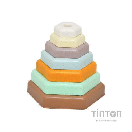 Розвиваюча іграшка Tigres ECO Пірамідка, ELFIKI (39919)