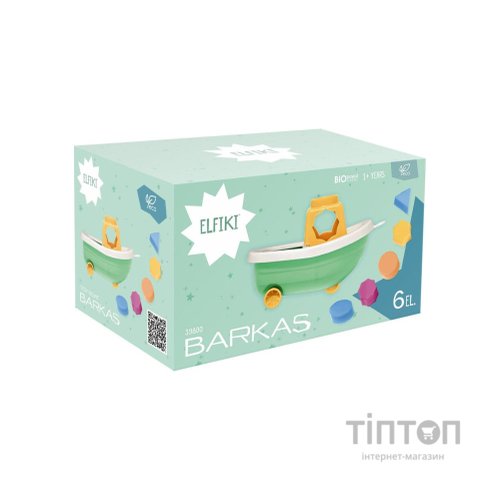 Розвиваюча іграшка Tigres кораблик Barkas 6 елементів, ELFIKI (39800)