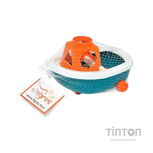 Розвиваюча іграшка Tigres кораблик Barkas 6 елементів, жовтий (39791)