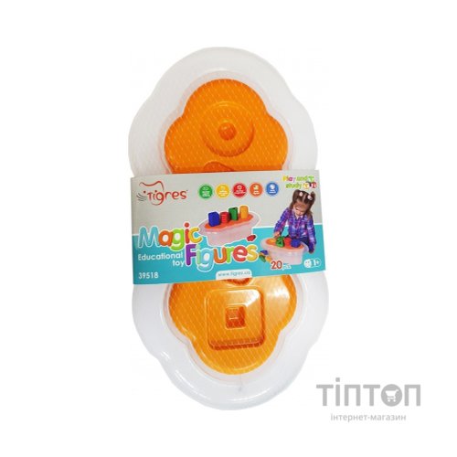 Розвиваюча іграшка Tigres Магічні фігурки 20 елементів (помаранчевий) (39518)