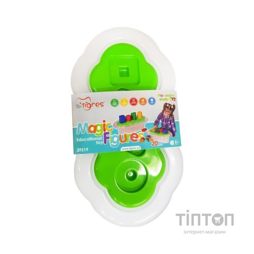 Розвиваюча іграшка Tigres Магічні фігурки 20 елементів (св.зелений) (39519)