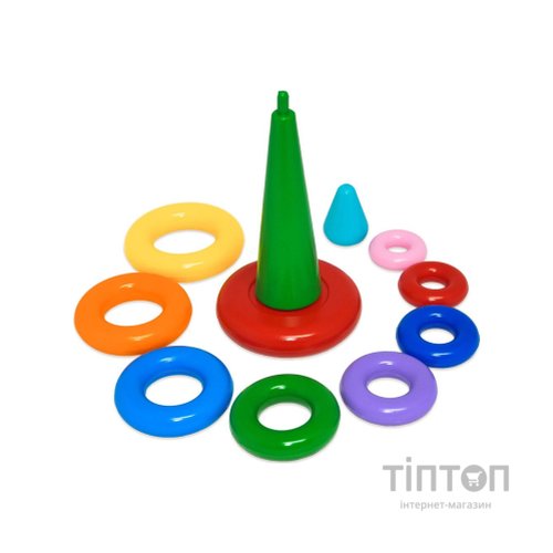 Розвиваюча іграшка Tigres Пірамідка ЛЮКС в коробці (39372)