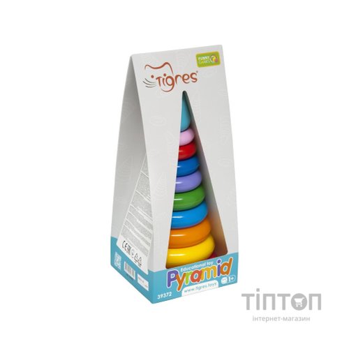 Розвиваюча іграшка Tigres Пірамідка ЛЮКС в коробці (39372)