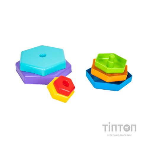 Розвиваюча іграшка Tigres Пірамідка-веселка в коробці (39363)