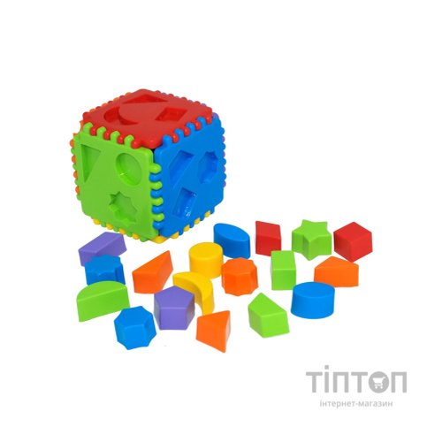 Розвиваюча іграшка Tigres сортер Educational cube 64 елемента (39781)
