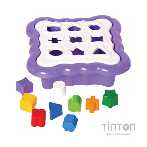 Розвиваюча іграшка Tigres сортер Розумні фігурки 10 елементів (фіолетовий) (39520)