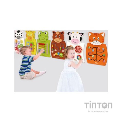 Розвиваюча іграшка Viga Toys Бізіборд Жаба з рахунками (50679FSC)