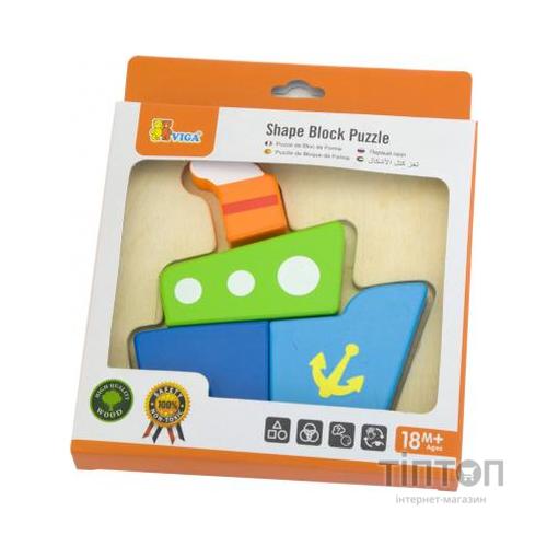 Розвиваюча іграшка Viga Toys Човник Міні-пазл (50171)