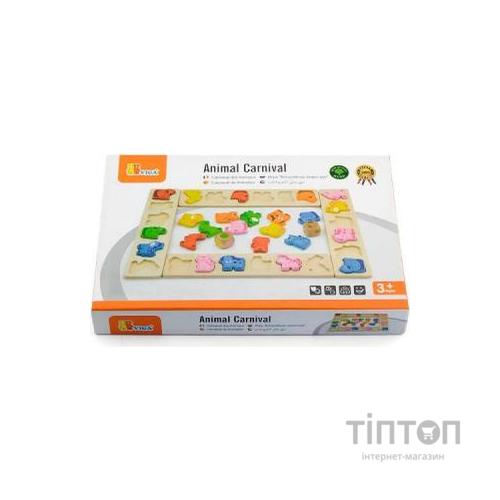 Розвиваюча іграшка Viga Toys Гра-сортер Карнавал тварин (50450)