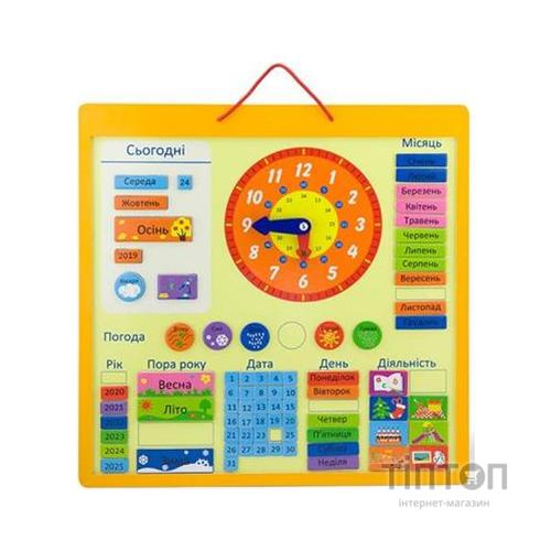 Розвиваюча іграшка Viga Toys Календар магнітний англ. (50377)