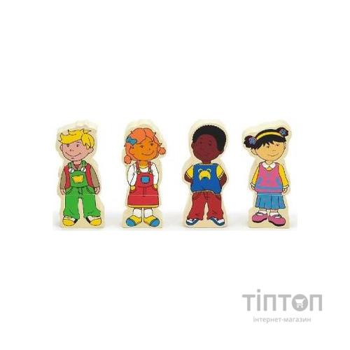 Розвиваюча іграшка Viga Toys Набір магнітів Діти (59699VG)