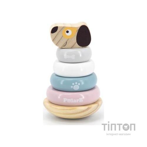 Розвиваюча іграшка Viga Toys Пірамідка PolarB Песик (44042)