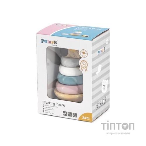 Розвиваюча іграшка Viga Toys Пірамідка PolarB Песик (44042)