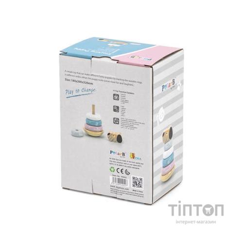 Розвиваюча іграшка Viga Toys Пірамідка PolarB Песик (44042)