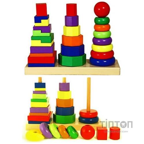 Розвиваюча іграшка Viga Toys Пирамидка (50567)
