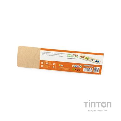 Розвиваюча іграшка Viga Toys Рамка-вкладиш з ручками Машини (44535)