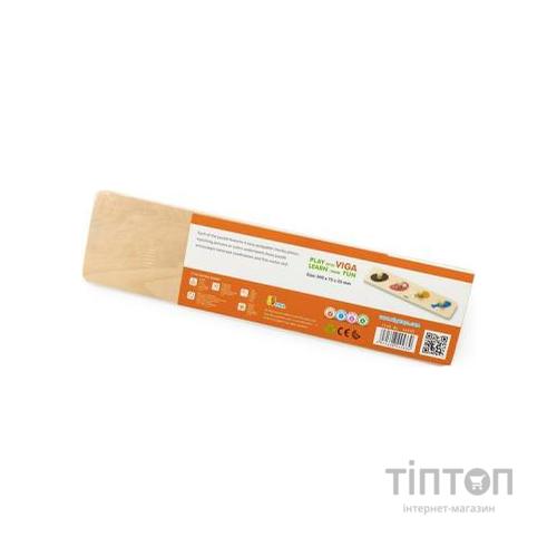 Розвиваюча іграшка Viga Toys Рамка-вкладиш з ручками М'ясо і риба (44533)