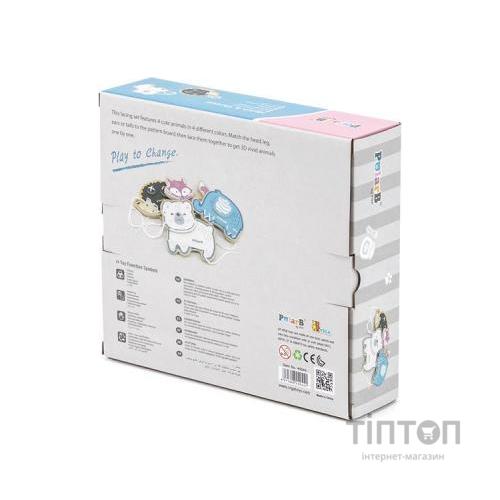 Розвиваюча іграшка Viga Toys Шнурівка PolarB Звірятка 4 шт. (44044)