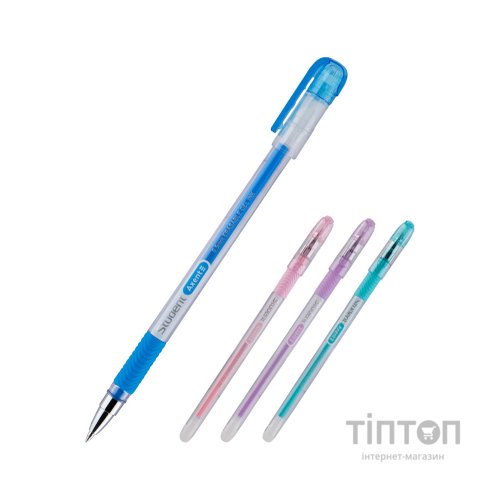 Ручка гелева Axent Пиши-стирай Student, синя (AG1071-02-A)