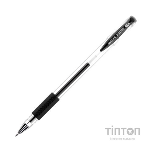 Ручка гелева Baoke 0.5 мм, з грипом, чорна, 12 шт (PC880D/F-black)