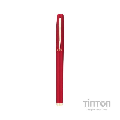 Ручка гелева Baoke антибактеріальне покриття софт 0.5 мм, червона (PEN-BAO-1828A-R)