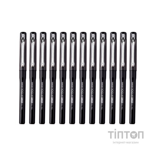 Ручка гелева Baoke Vogue 0.5 мм, чорна, 12 шт (PC3318-black)