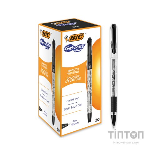 Ручка гелева Bic Gel-Ocity Stic, чорна (bcCEL1010266)