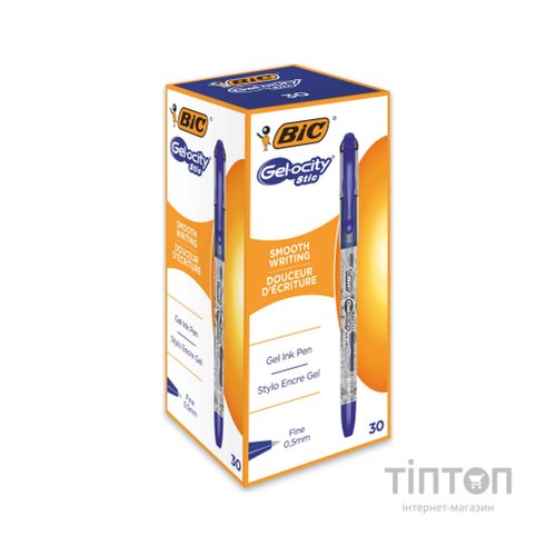 Ручка гелева Bic Gel-Ocity Stic, синій (bcCEL1010265)
