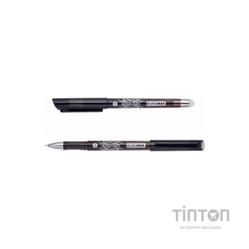 Ручка гелева Buromax Erase Slim Пиши-стирай 0.5 мм Чорний корпус (BM.8300-02)