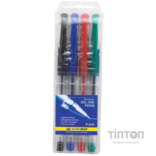 Ручка гелева Buromax SET*4шт (BM.8440)