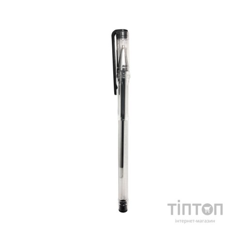 Ручка гелева H-Tone 0,5 мм, чорна, уп. 40 шт. (PEN-HT-JJ20201-B)