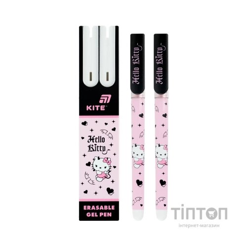 Ручка гелева Kite "пиши-стирай" Hello Kitty, синя, 2 шт у пеналі (HK26-069)