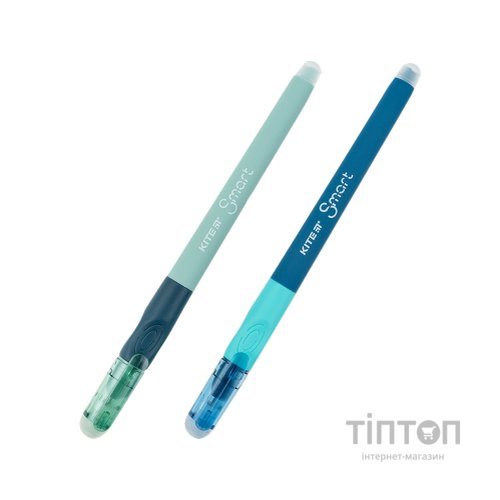Ручка гелева Kite пиши-стирай Smart 4, синя в асортименті (K23-098-1)
