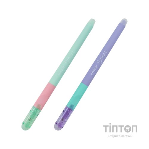 Ручка гелева Kite пиши-стирай Smart 5, синя в асортименті (K23-098-2)