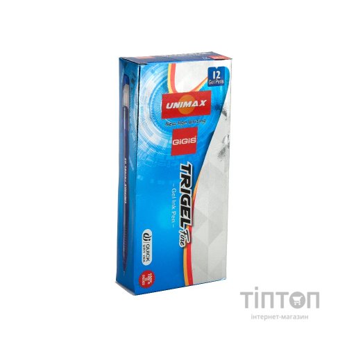 Ручка гелева Unimax Trigel, червона (UX-130-06)