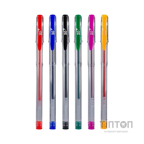 Ручка гелева Yes Classic набір 6 шт (420371)
