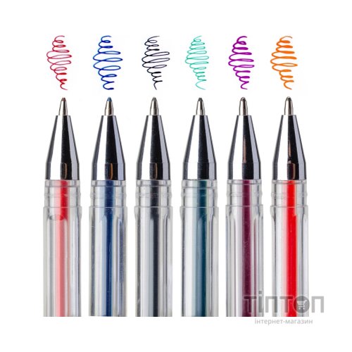 Ручка гелева Yes Classic набір 6 шт (420371)