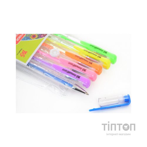 Ручка гелева Yes Neon набір 6 шт (411706)